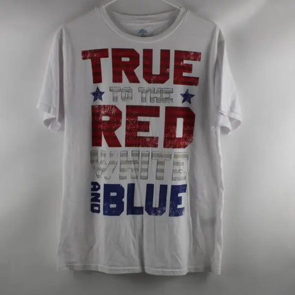 Way To Celebrate Men's Large Patriotic White T-Shirt 42-44