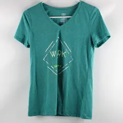 Athletic Works Women's Cabo Blue Heather Graphic Tee Work It Like You Mean It S