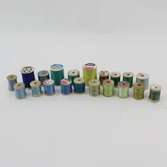 Lot of 20 Mixed Brand Sewing Thread Spools, Asstd. Colors 