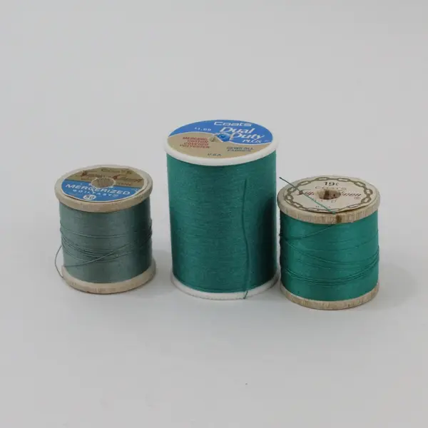 Lot of 20 Mixed Brand Sewing Thread Spools, Asstd. Colors 