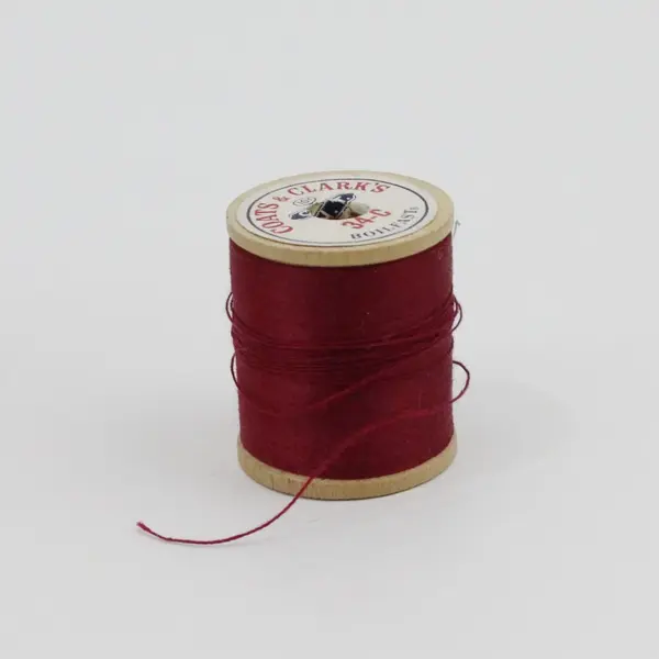 Lot of 12 Pink & Red Sewing Thread Spools Assorted Sizes