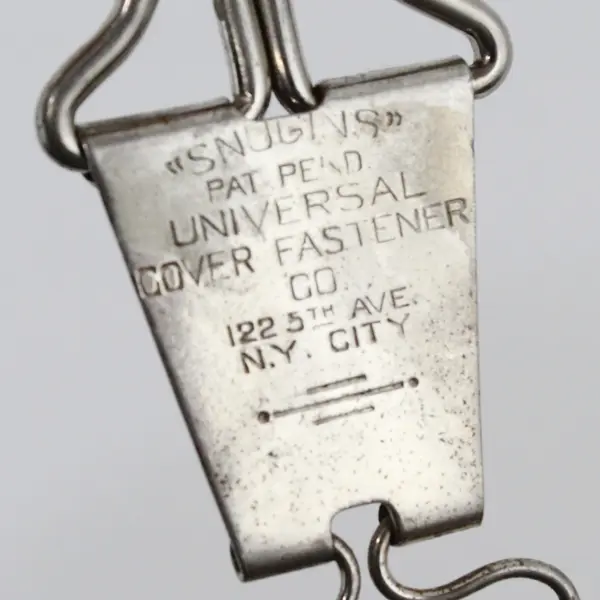 Vintage (1930's) Snugins Co., NY Universal Cover Fastener Blanket Clip 