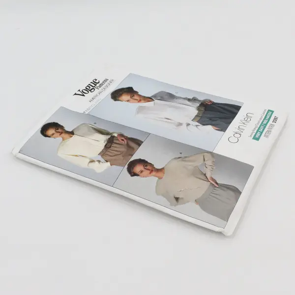 Vogue Sewing Pattern Calvin Klein 2397 Blouse Women's American Designer