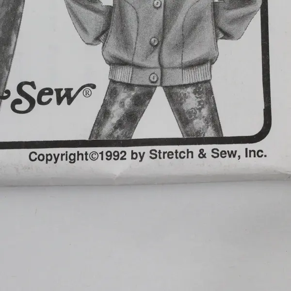 Stretch&Sew Ann Person Collectibles 1069 Vintage Ladies/Girls Baseball Jkt Uncut