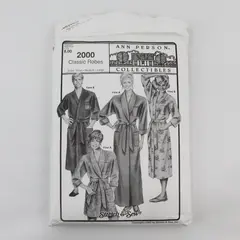 Vintage Stretch&Sew 1993 Ann Person Collectibles Classic Robes #2000 Uncut SML