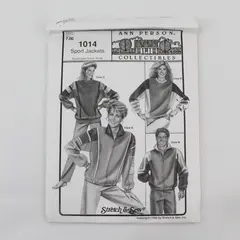 Vintage Ann Person Stretch & Sew 1990 #1014 Sport Jackets Uncut Bust 30-46