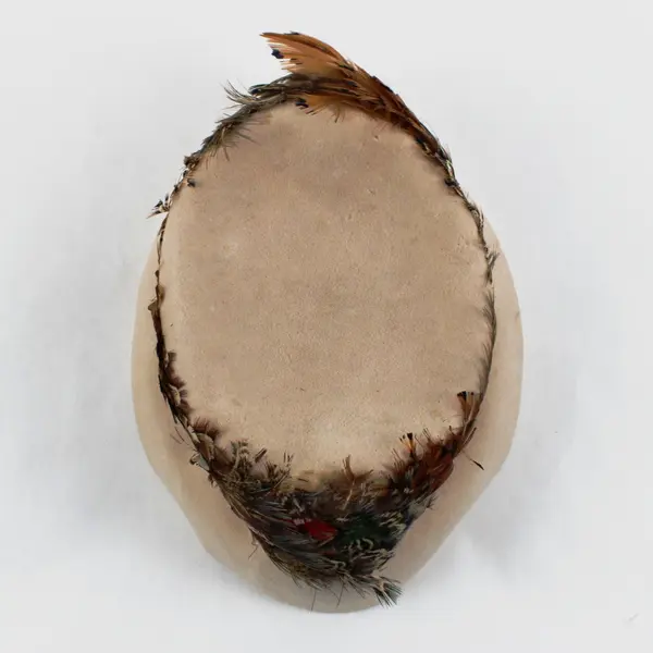 Jami Exclusive Vintage Pheasant Feather Pillbox Hat Women's FLAWED