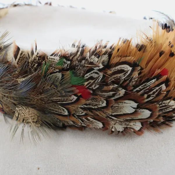 Jami Exclusive Vintage Pheasant Feather Pillbox Hat Women's FLAWED
