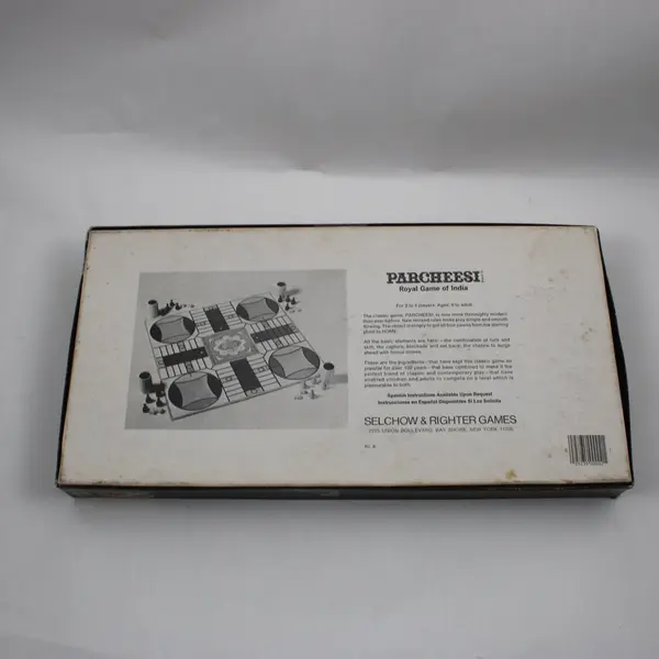 Vintage Selchow & Righter Parcheesi Royal Game of India Deluxe Edition Complete