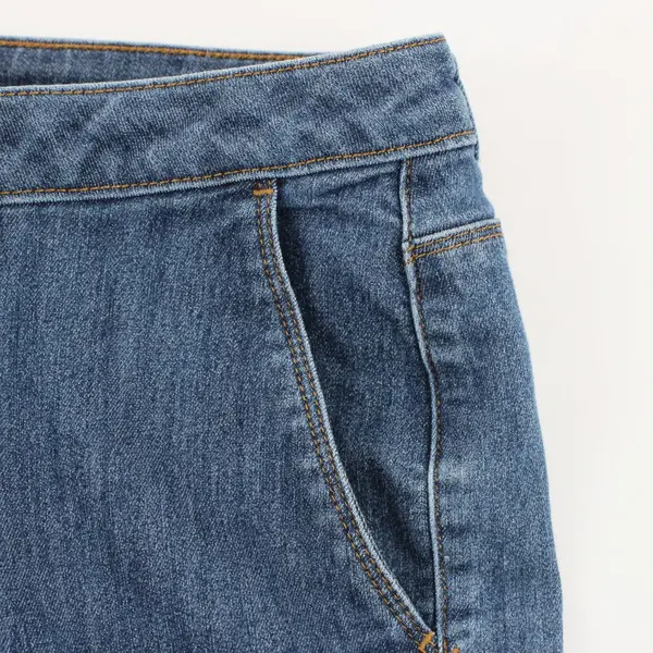 Liz Claiborne Women's XL Medium Wash Denim Straight Skirt
