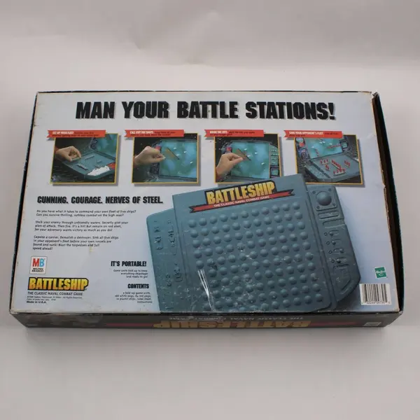 Vtg. 1998 Milton Bradley Battleship Classic Naval Combat Strategy Game, Complete