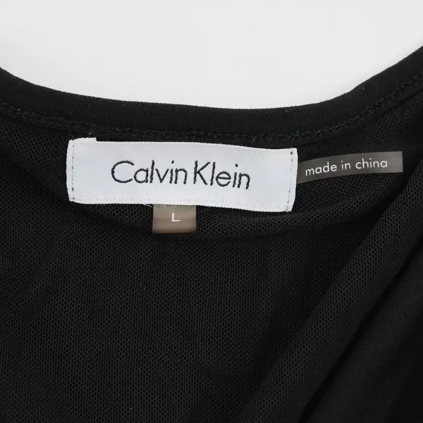 Calvin Klein Women's Large Black Sequin Cowl Neck Tank Top