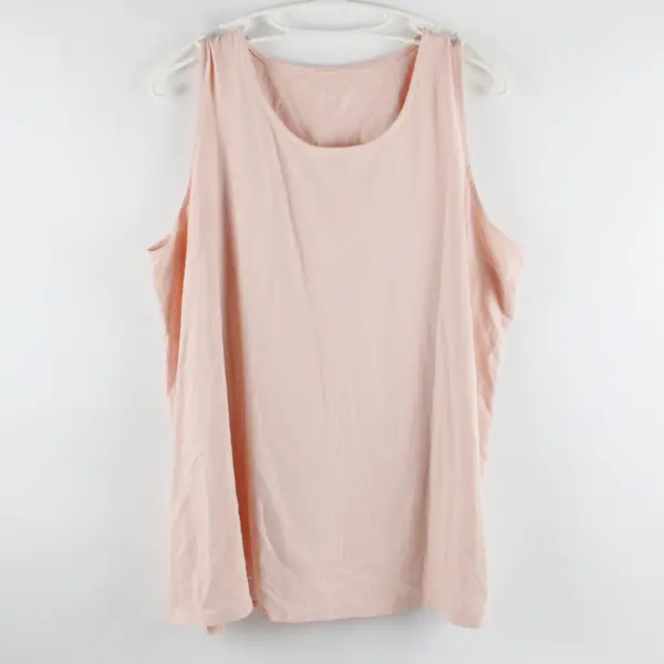 D&Co Women's Peach Tank Top Size XL Sleeveless Shirt