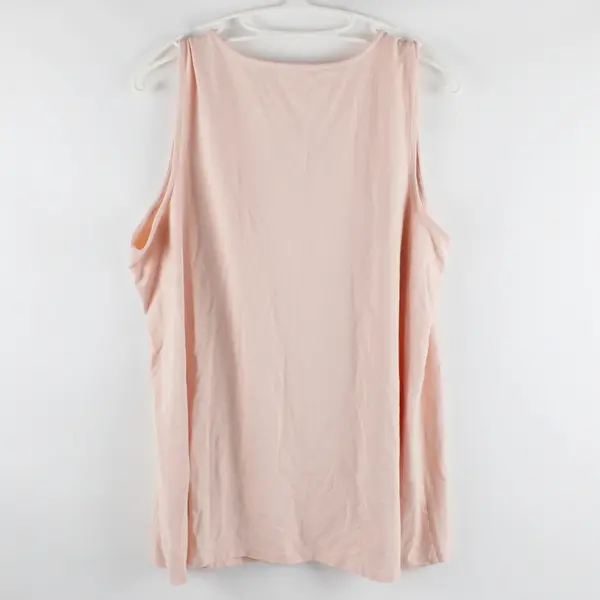 D&Co Women's Peach Tank Top Size XL Sleeveless Shirt