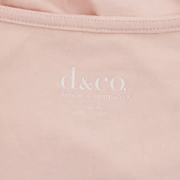 D&Co Women's Peach Tank Top Size XL Sleeveless Shirt