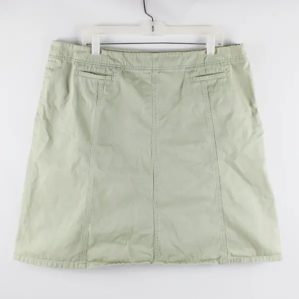 Eddie Bauer Women's Sage Green Mini Skirt Size 18 FLAWED