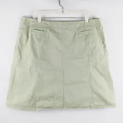Eddie Bauer Women's Sage Green Mini Skirt Size 18 FLAWED