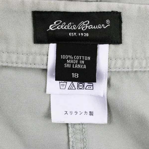 Eddie Bauer Women's Sage Green Mini Skirt Size 18 FLAWED