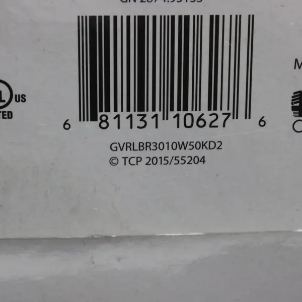 Lot of 2 Great Value LED BR30 65W Eq/10W Actual Daylight Dimmable