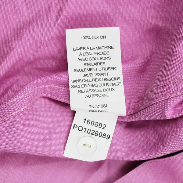 Foxcroft Women's Size 16 Fuchsia Sleeveless Button-Front Collared Shirt