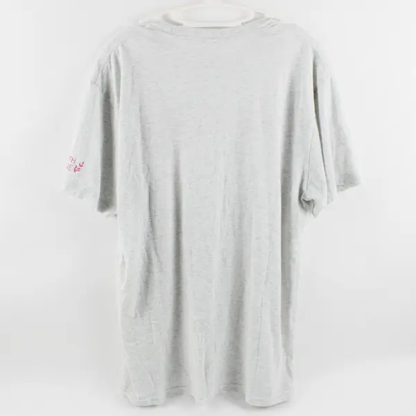 Next Level Apparel Men's XL Gray Breast Cancer Awareness #PaintMacPink T-Shirt