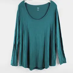 DIP Women's XL Dark Teal Long Sleeve Shirt
