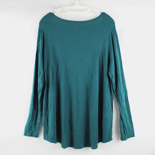 DIP Women's XL Dark Teal Long Sleeve Shirt
