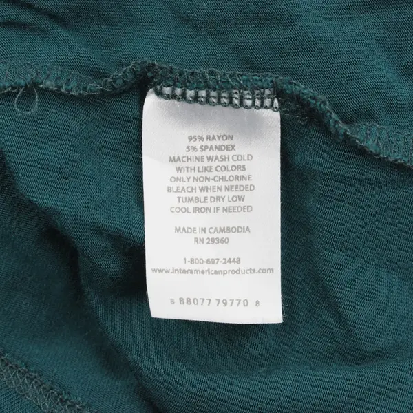 DIP Women's XL Dark Teal Long Sleeve Shirt