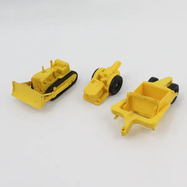 Vintage Lionel L & N Flat Car With Dozer And Scraper 6-9121