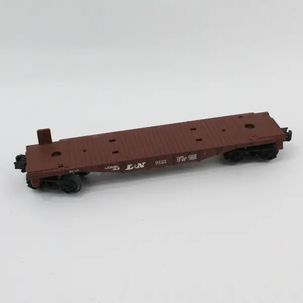 Vintage Lionel L & N Flat Car With Dozer And Scraper 6-9121