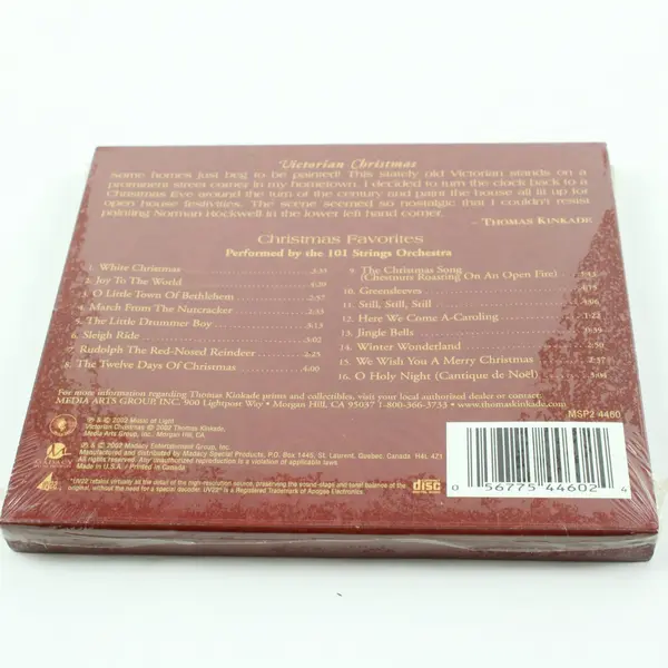 Thomas Kinkade Christmas Favorites 101 Strings Orchestra Victorian Xmas 2002 CD