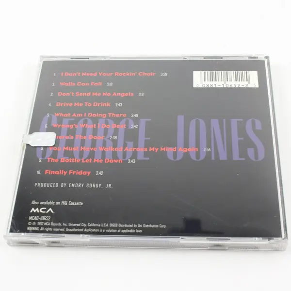 George Jones Walls Can Fall CD 1992 Country Music