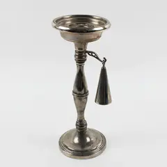 Godinger Silverplate Candlestick 10in Integrated Candle Snuffer