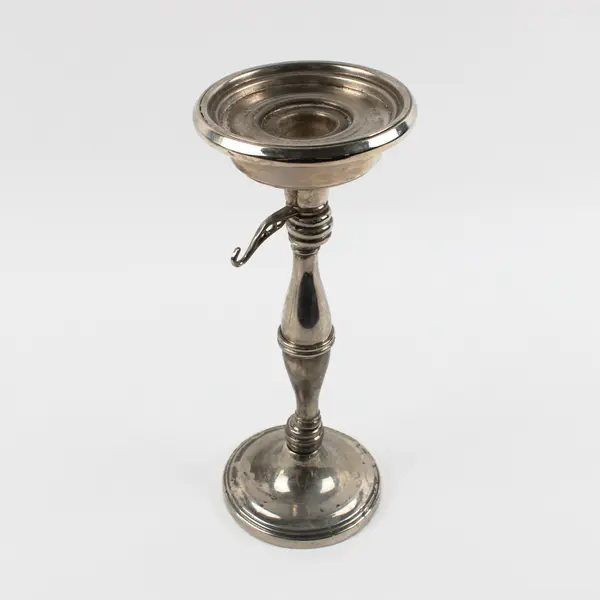 Godinger Silverplate Candlestick 10in Integrated Candle Snuffer