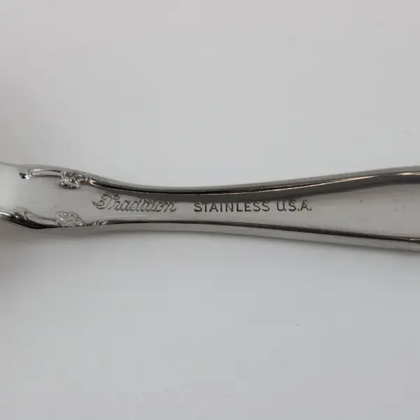 Tradition Stainless U.S.A. Pierced Serving Spoon