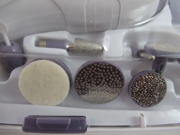 9-Piece Electric Manicure Kit with Drill & Attachments in Purple Case