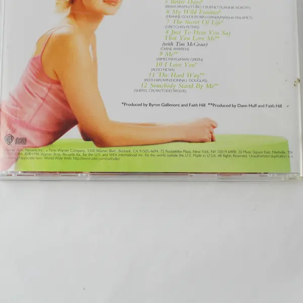 Lot of 2 Vintage Faith Hill CDs Breathe 1999 & Faith 1998 - Pre-Owned