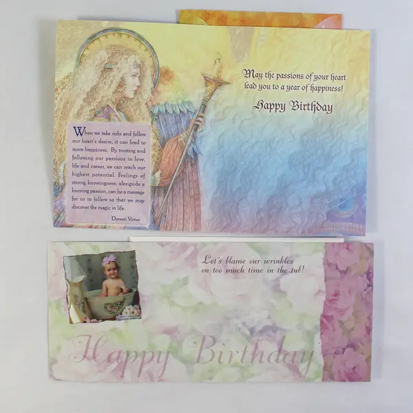 Lot of 4 Leanin' Tree Unused Greeting Cards with Envelopes Enchanted Universe