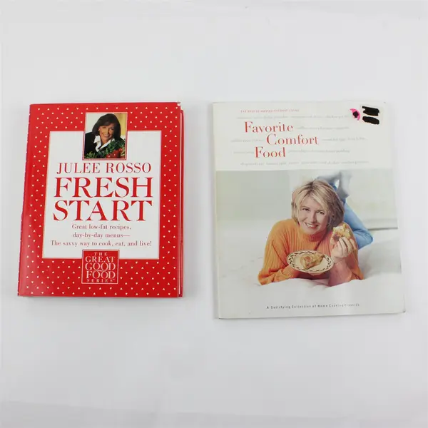 Lot of 2 Cookbooks Fresh Start Julee Rosso & Martha Stewart Comfort Food