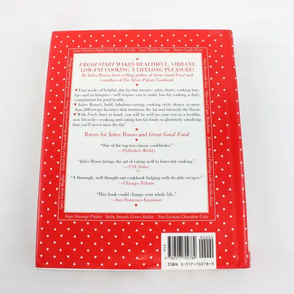 Lot of 2 Cookbooks Fresh Start Julee Rosso & Martha Stewart Comfort Food