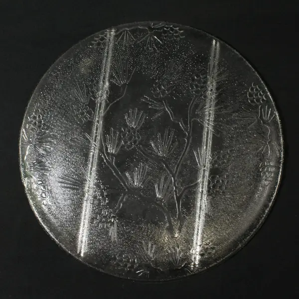Vintage Indiana Glass Tiara Ponderosa Pine 3-Part Divided Serving Platter
