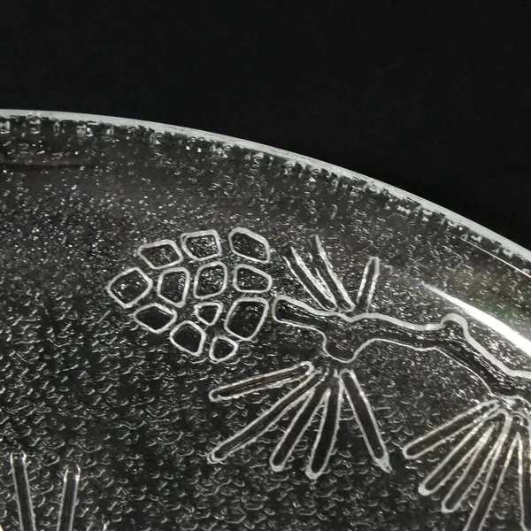 Vintage Indiana Glass Tiara Ponderosa Pine 3-Part Divided Serving Platter