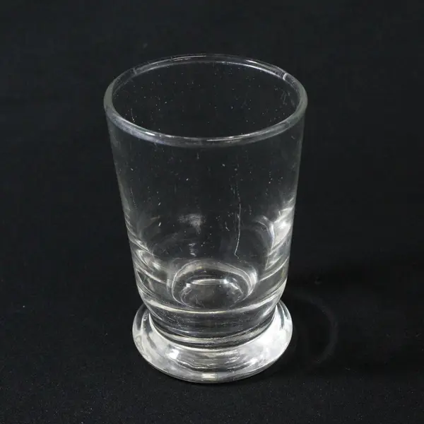 Set of 2 Libbey Clear Weighted Bottom Juice Glasses Pedestal Base