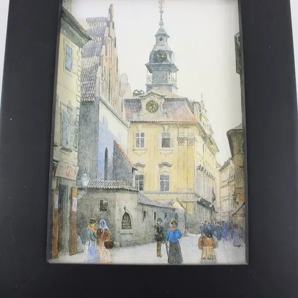 Václav Jansa The Old-New Synagogue 1896 Prague Framed Art Print