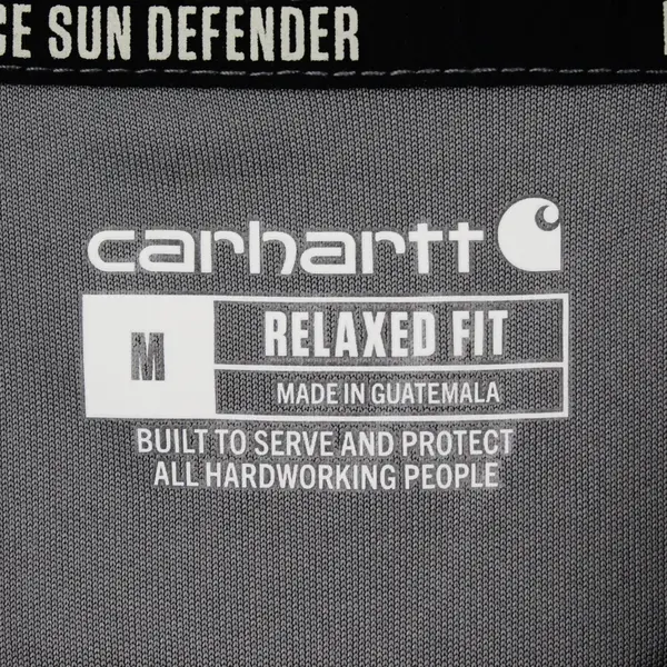 Carhartt Men's Gray Relaxed Fit Polo Shirt Medium