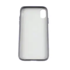 Unbranded iPhone X Case Translucent Frosted Back Black Soft Bumper Slim Fit