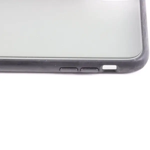 Unbranded iPhone X Case Translucent Frosted Back Black Soft Bumper Slim Fit