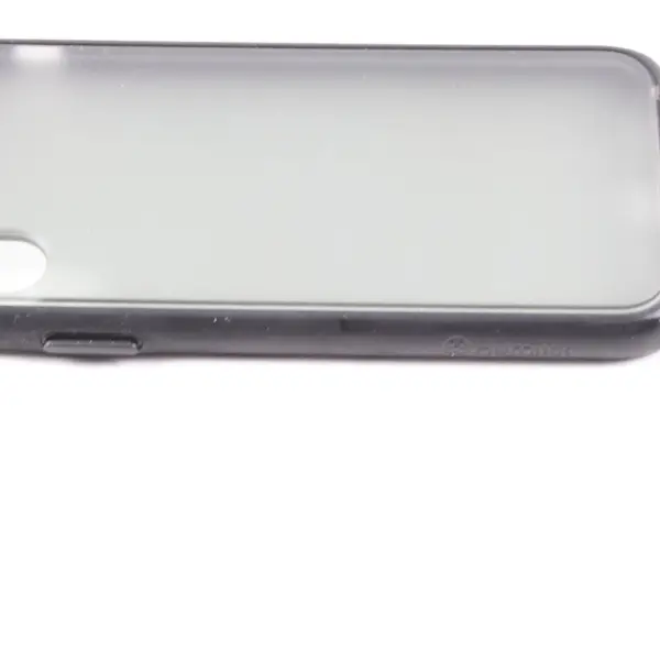 Unbranded iPhone X Case Translucent Frosted Back Black Soft Bumper Slim Fit