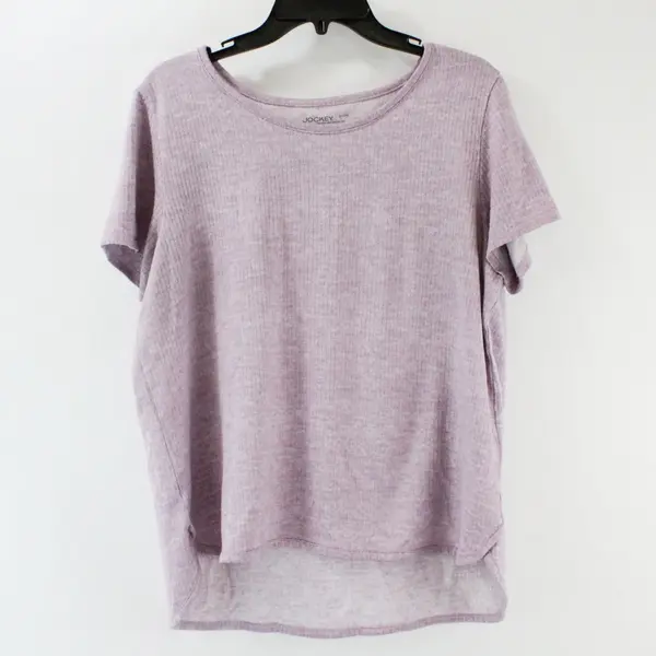 Jockey Women's XL Lavender Purple Short Sleeve Top