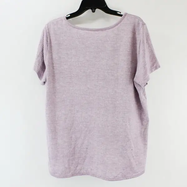 Jockey Women's XL Lavender Purple Short Sleeve Top